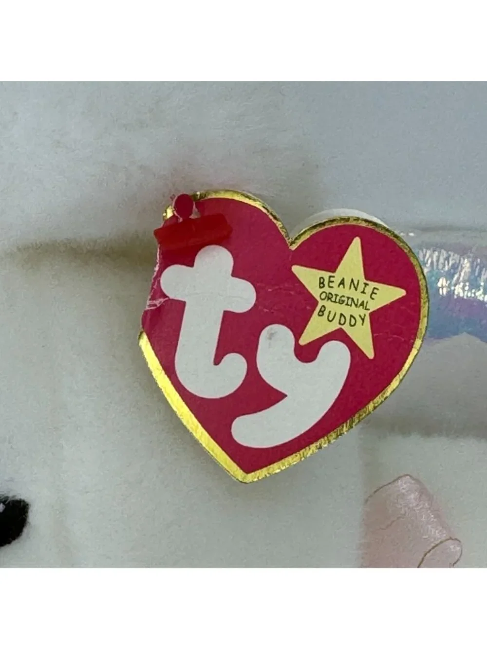 Vtg 1999 Ty Beanie Original Buddy Halo Angel Bear 14